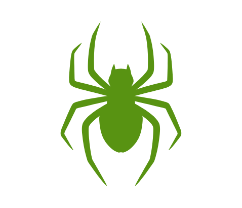 Anver Pest Control A silhouette of an Spider.